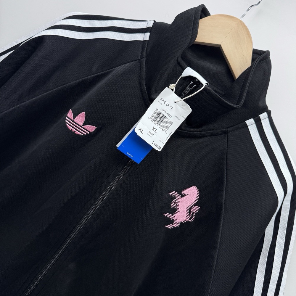 Adidas Juventus Men's Size XL Jacket Black ( LFSTLR Track Top Brand New)